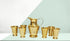 Brass Glass Lemon Set 1 Jug And 6 Glass